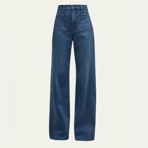 Veronica Beard Taylor Relaxed Wide Leg High Rise